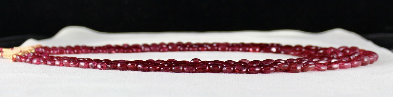 Certified Natural Spinel Cabochon 617 Ct Red Gemstone Beaded Necklace 5 L