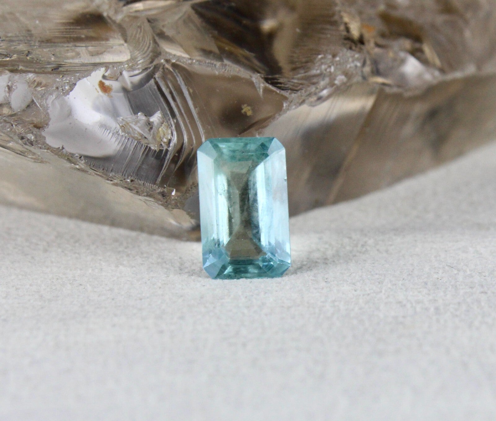 Certified Natural Blue Aquamarine 4.67ct Octagon Loose Gemstone For Ring Pendant