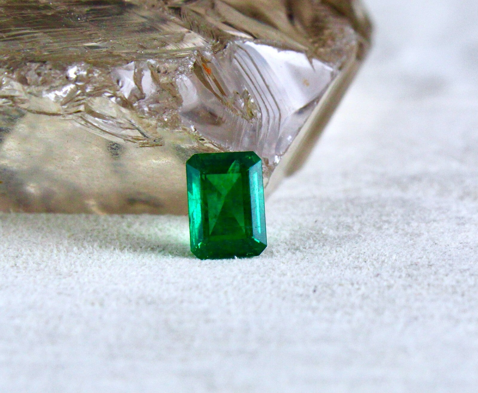 Certified Natural Emerald Octagon Cut 3.85ct 11x8mm Sterling Silver Ring Pendant