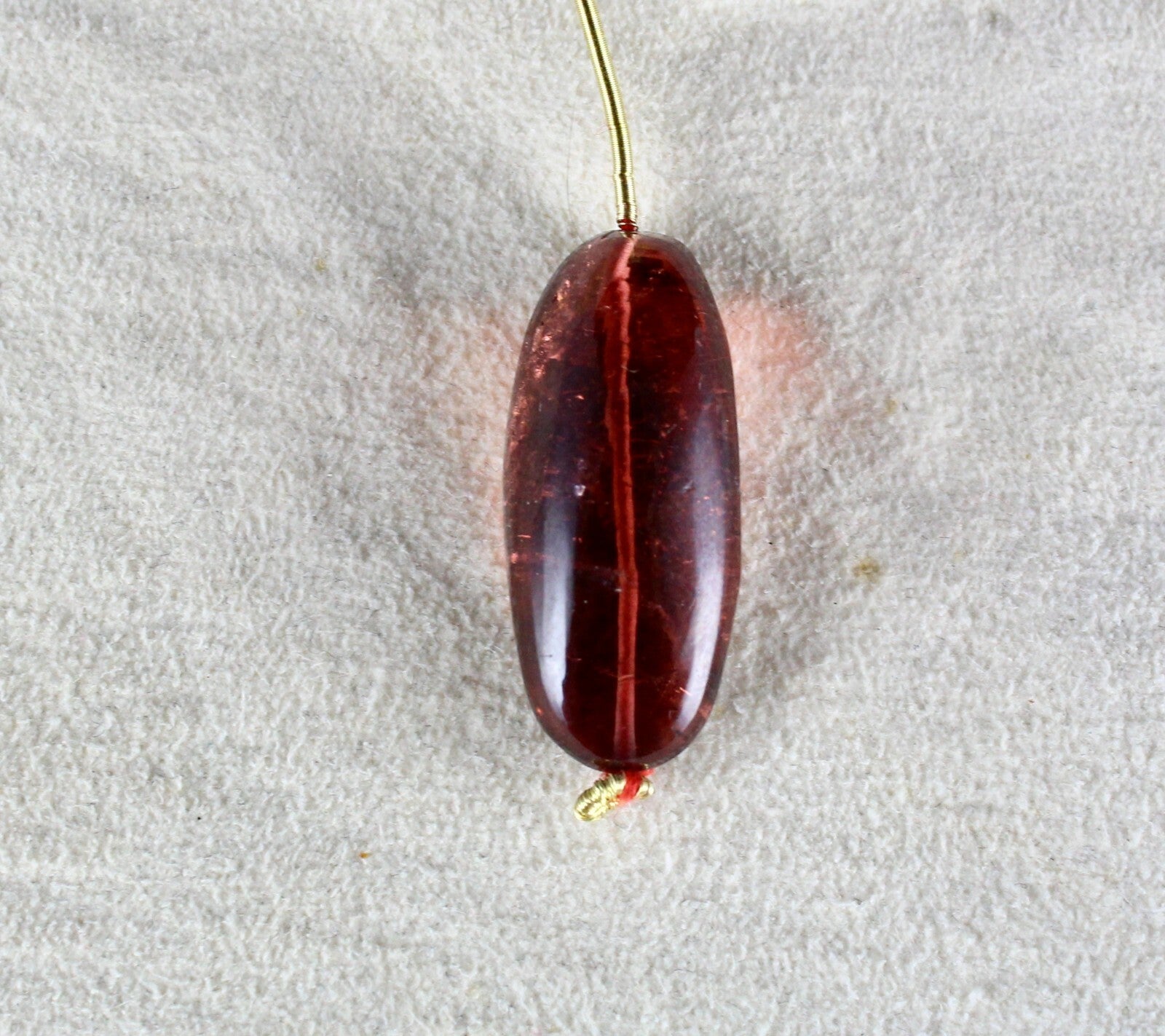 Natural Pink Tourmaline 26 Ct Rubellite Bead Pendant Gemstone Design