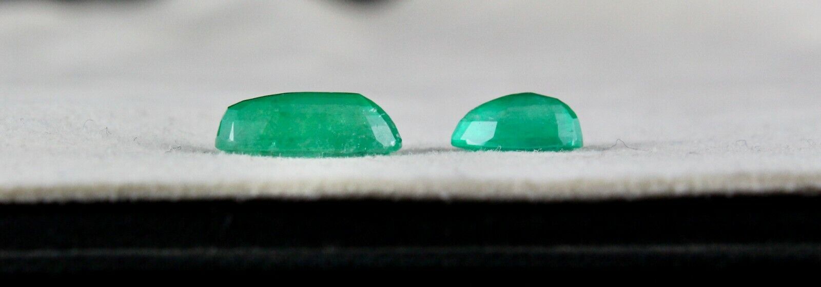 Natural Colombian Emerald Oval Pear Cut 2 Pcs 5.60 Cts Gemstone Pendant Design