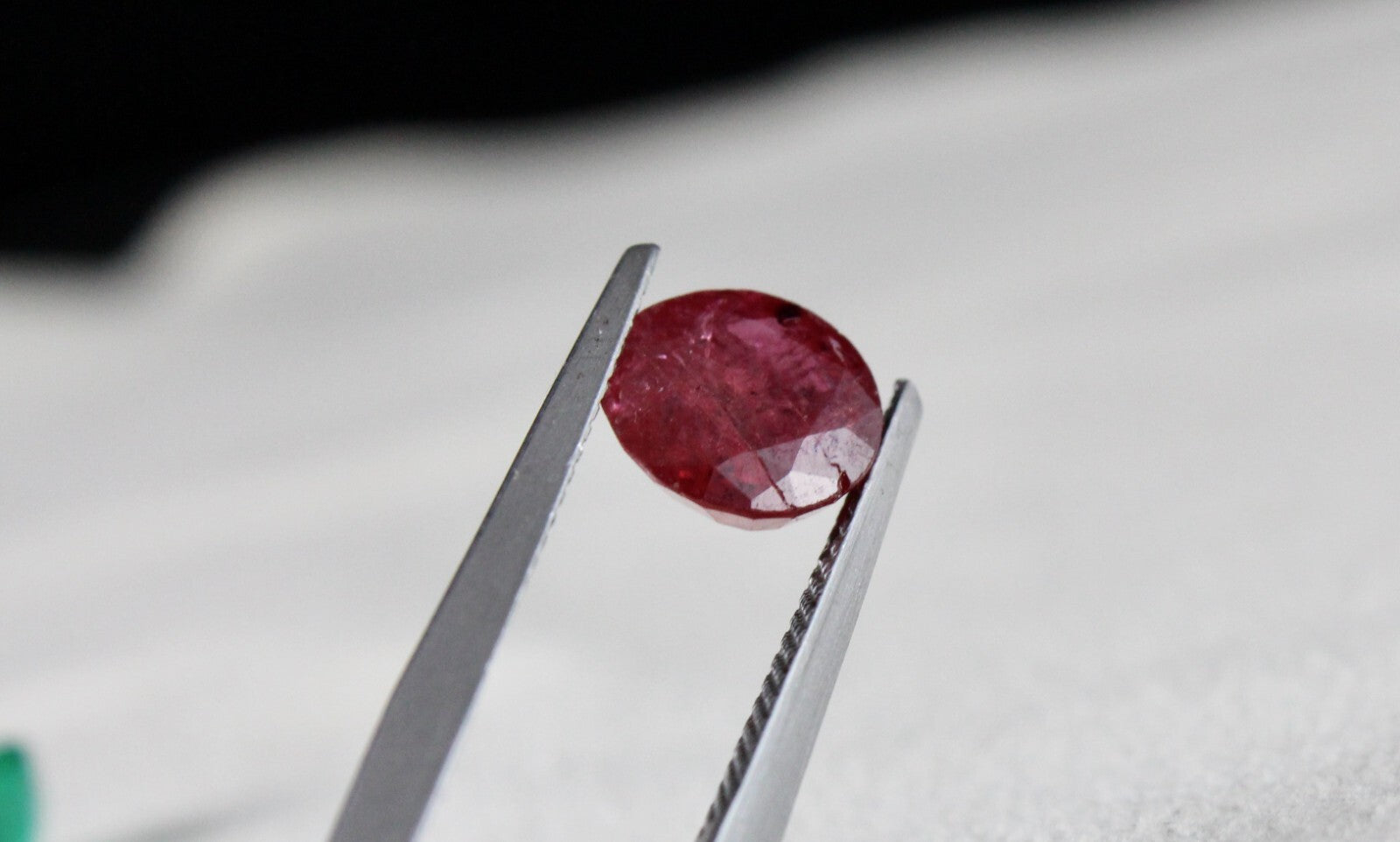 Certified Natural Emerald Ruby Round Cut 2 Pcs 4.88 Ct Gemstone Ring Pendant