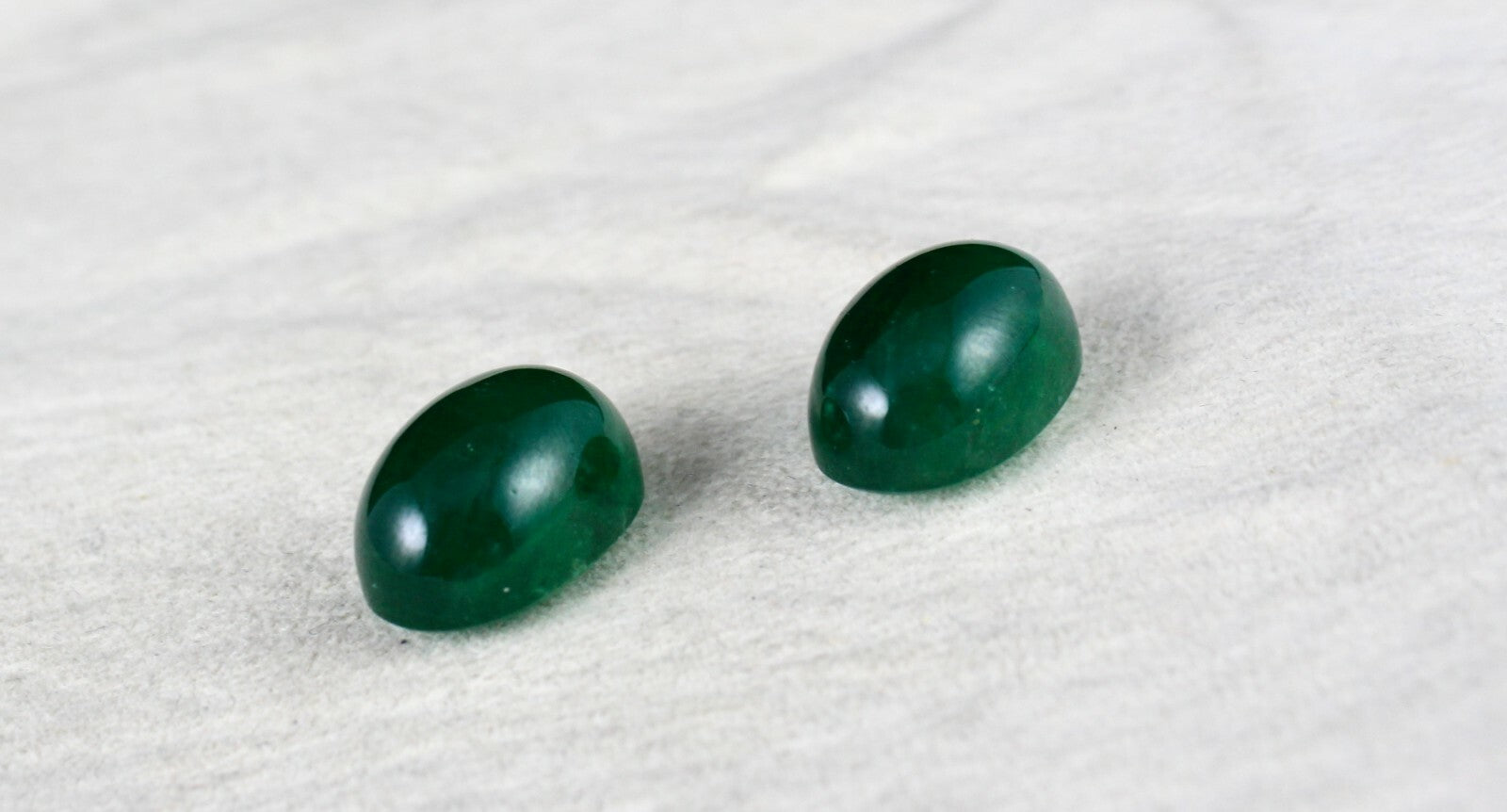 Certified Natural Zambian Emerald Oval Cabochon 44.32 Ct Gemstone Earring Design