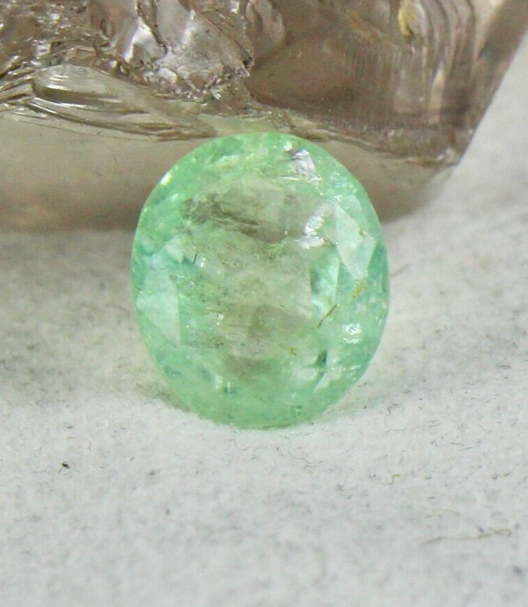 Certified Natural Colombian Emerald 13x11mm 8.12 Ct Oval Cut Gemstone Ring