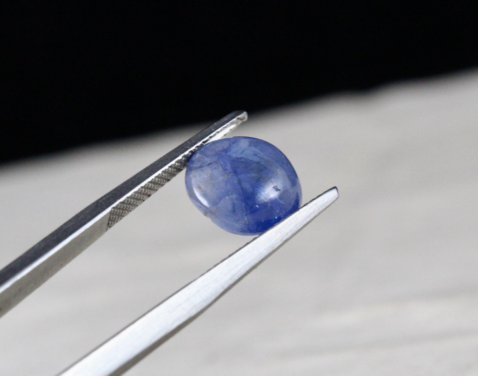 Certified Natural Blue Sapphire 5.42 Ct Round Cabochon Gemstone Ring Pendant
