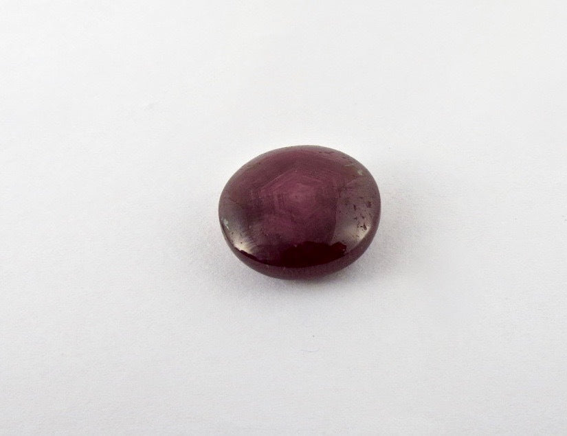 Certified Natural 6 Line Star Ruby Oval Cabochon 21.35 Ct Gemstone Ring Pendant