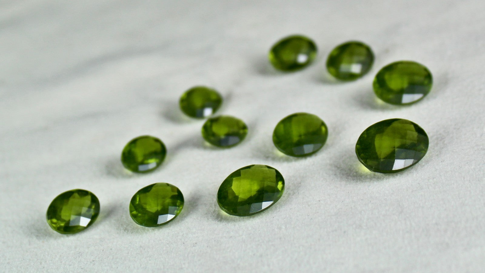 Certified Natural Vesuvianite Idocrase 80.30ct Oval Cut 11 Pcs Gemstone Design