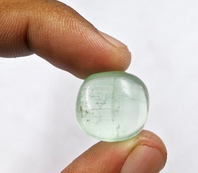 Certified Natural Colombian Emerald 20.64ct Oval Cabochon Gemstone Ring Pendant