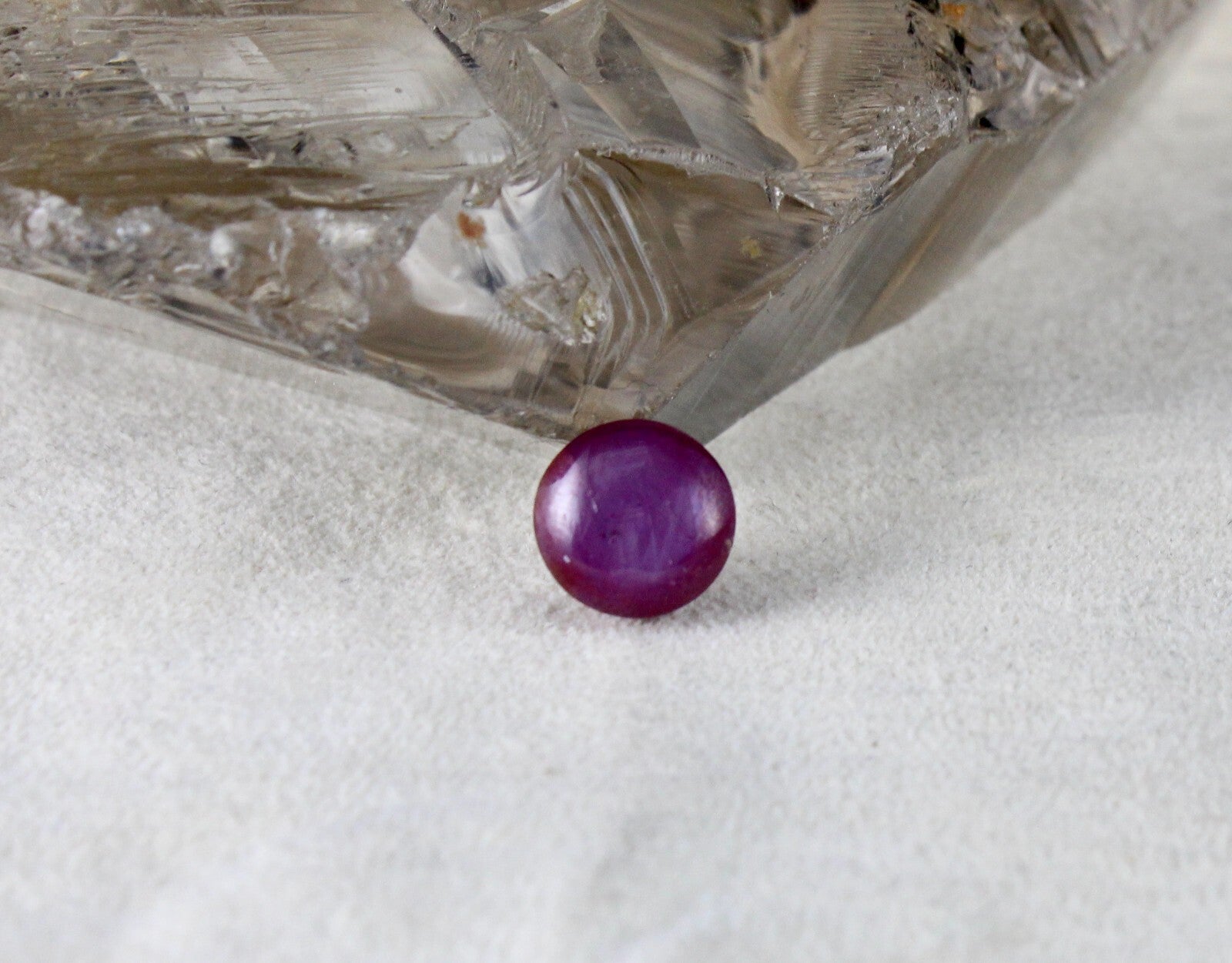 Certified Natural 6 Line Star Ruby 6.35 Ct Round Cabochon Gemstone Ring Pendant