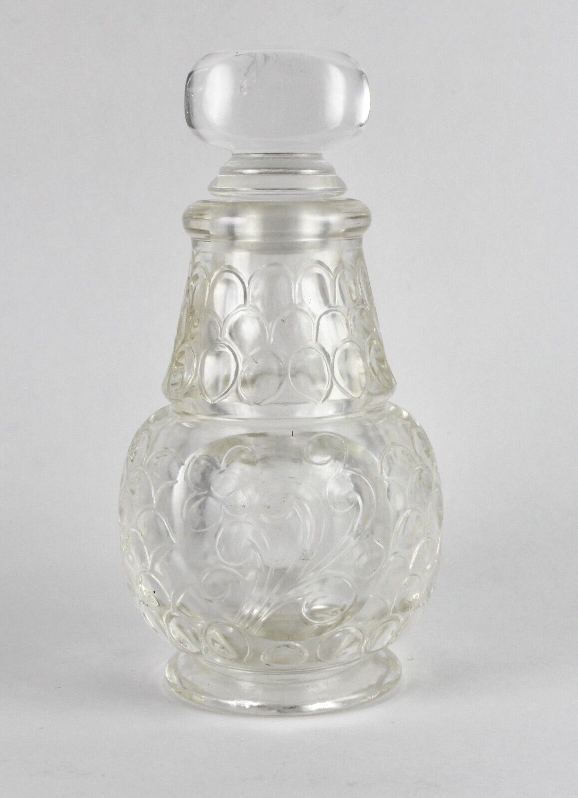 Handmade Natural Rock Crystal Quartz 2070 Ct Carved Perfume Bottle Home Decor