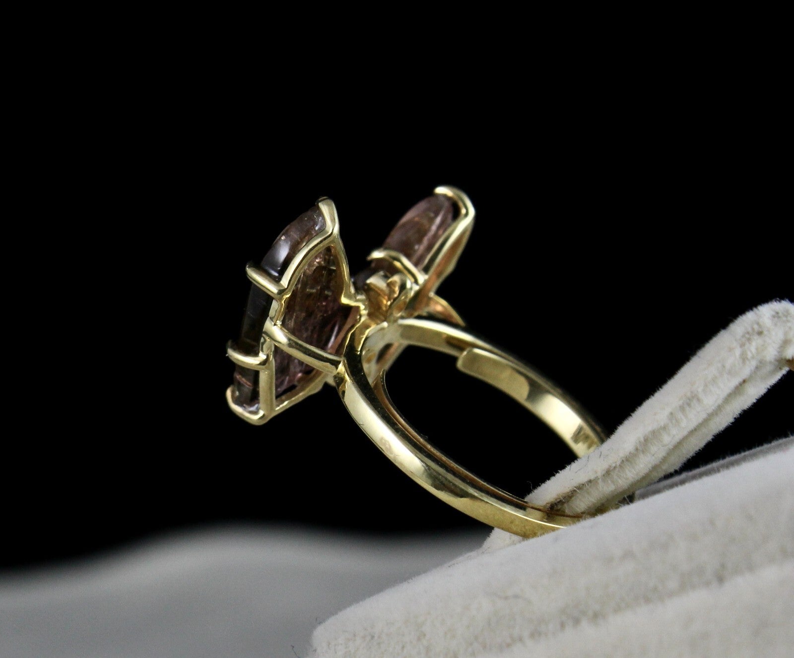 Tourmaline Multi Colour Butterfly 10ct Party Ring 925 Sterling Silver