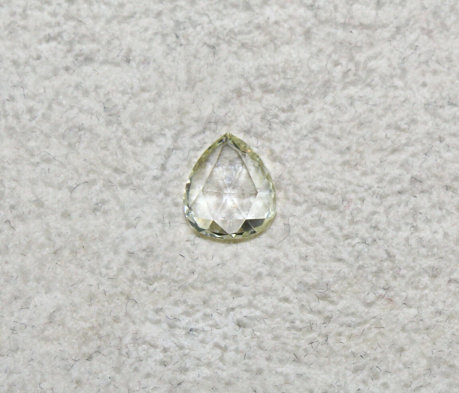 Natural Rose Cut Diamond Pear Shape Cut 1.11 Carats Loose Stone For Ring Pendant