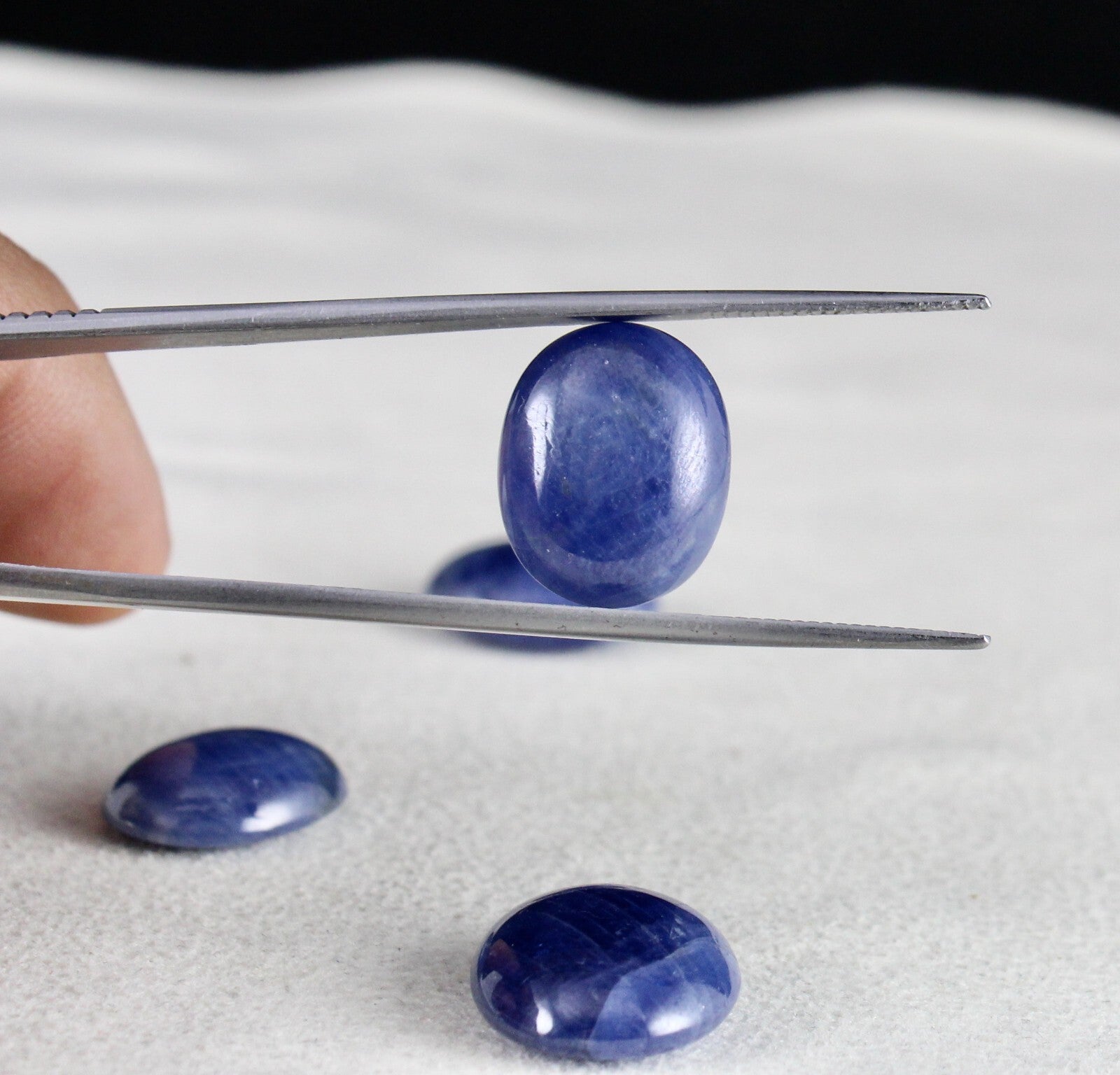 Certified Natural Blue Sapphire 63.35ct Gemstone Ring Pendant Earring Set