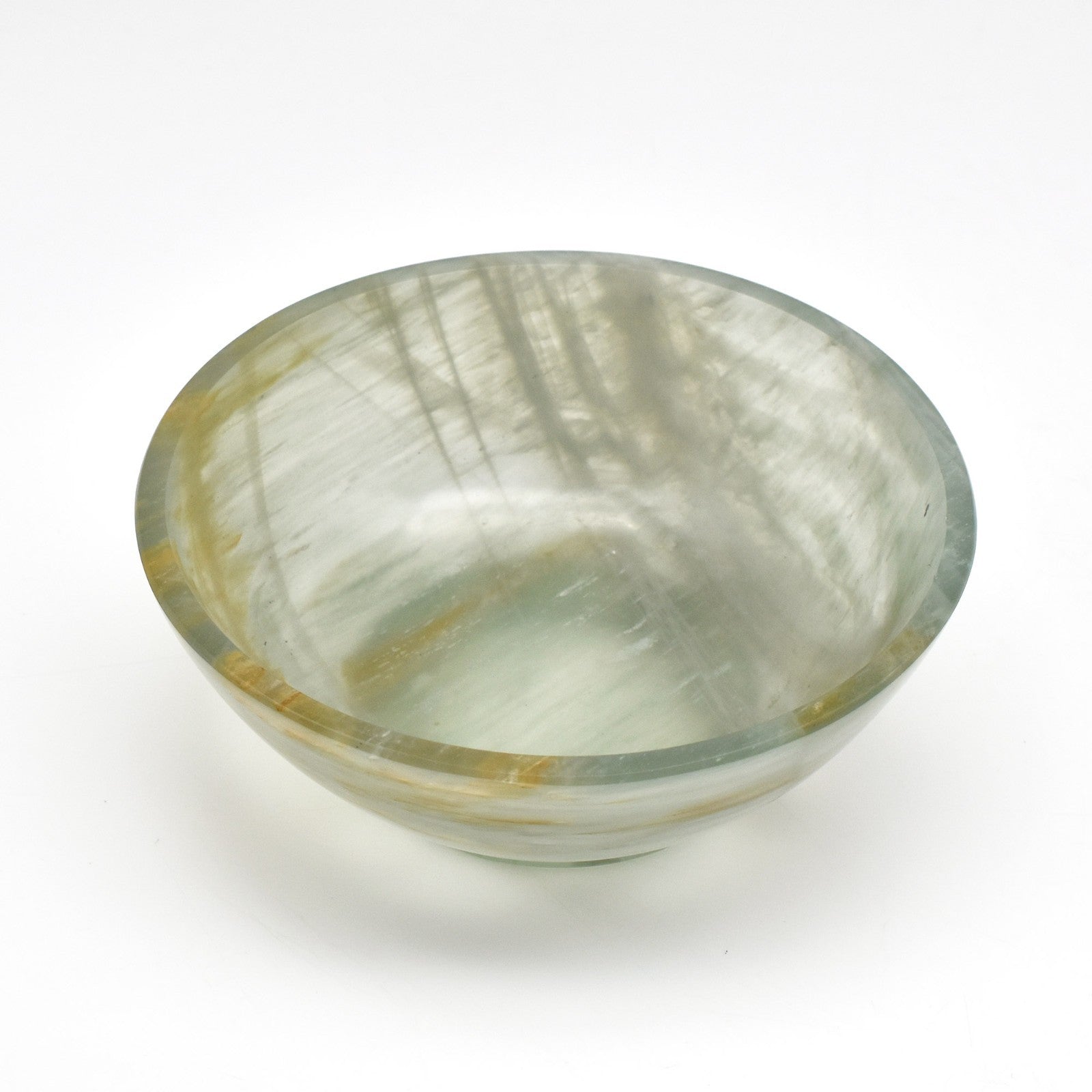 Certified Natural Aventurine Quartz Bowl 1315 Ct Carved Round Crystal Home Decor