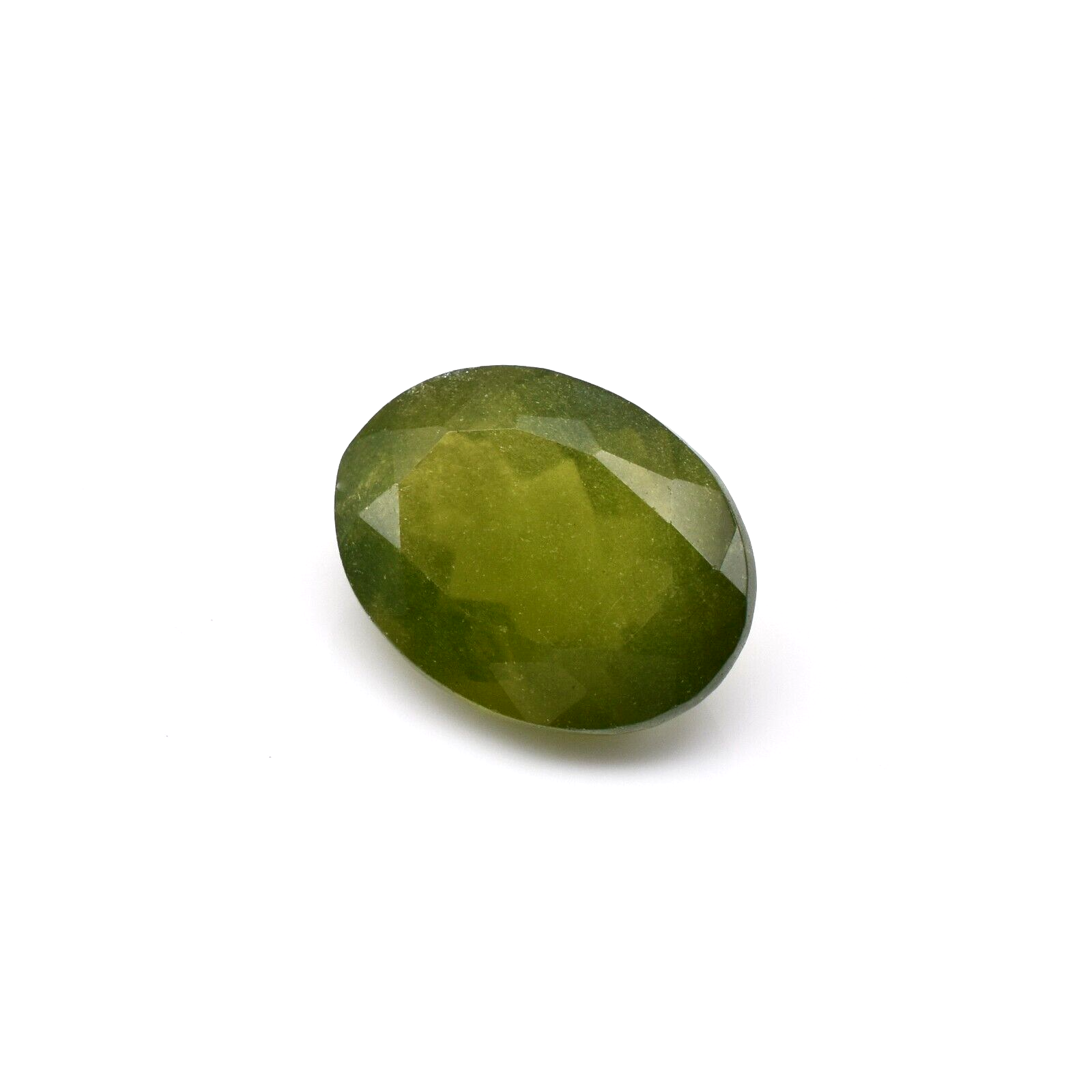 Natural Green Vesuvianite Idocrase Oval 15x12 mm 9.54 Ct Gemstone Ring Pendant