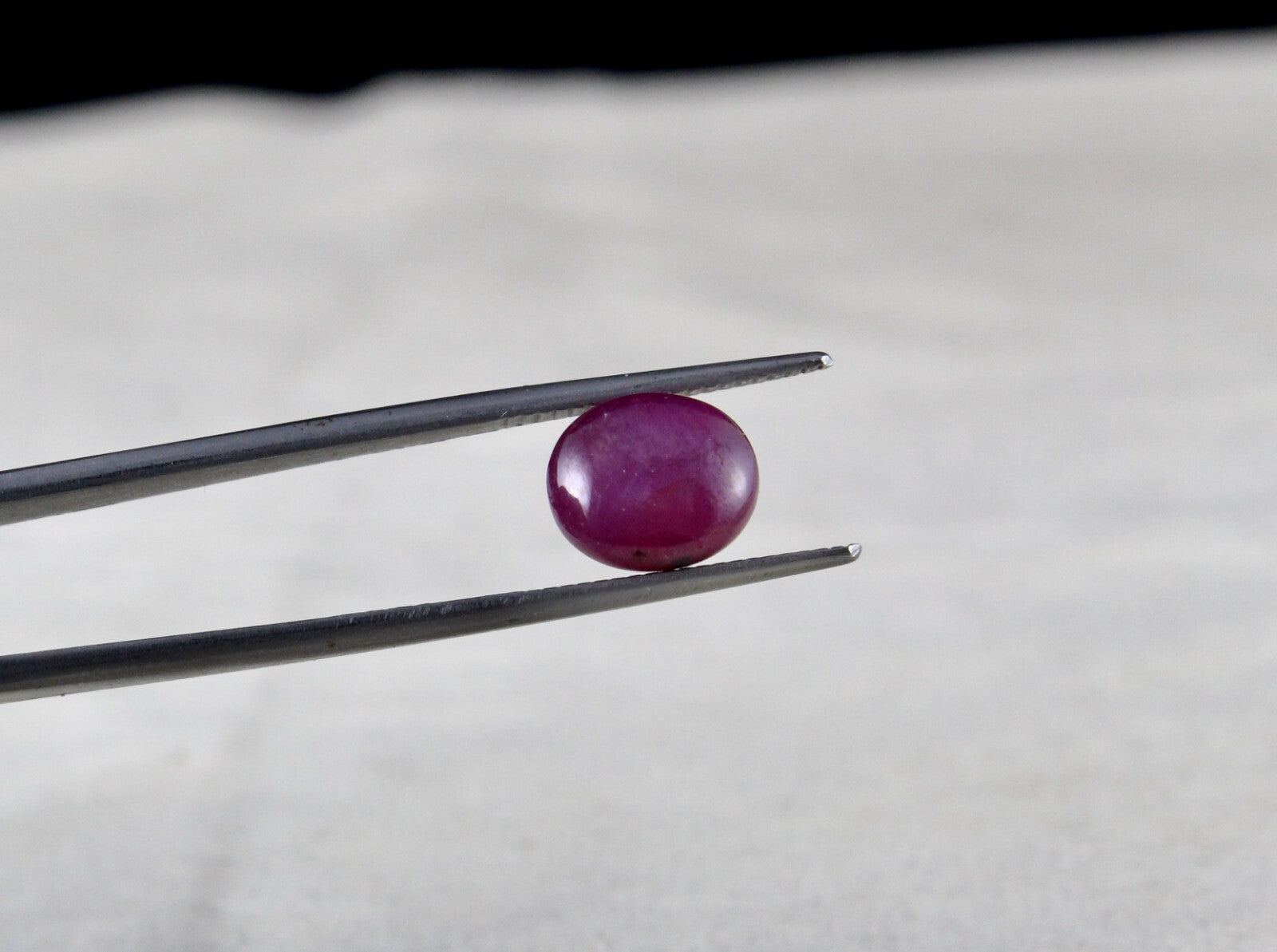 Certified Natural Star Ruby Oval Cabochon 6.17ct Gem For Ring/pendant