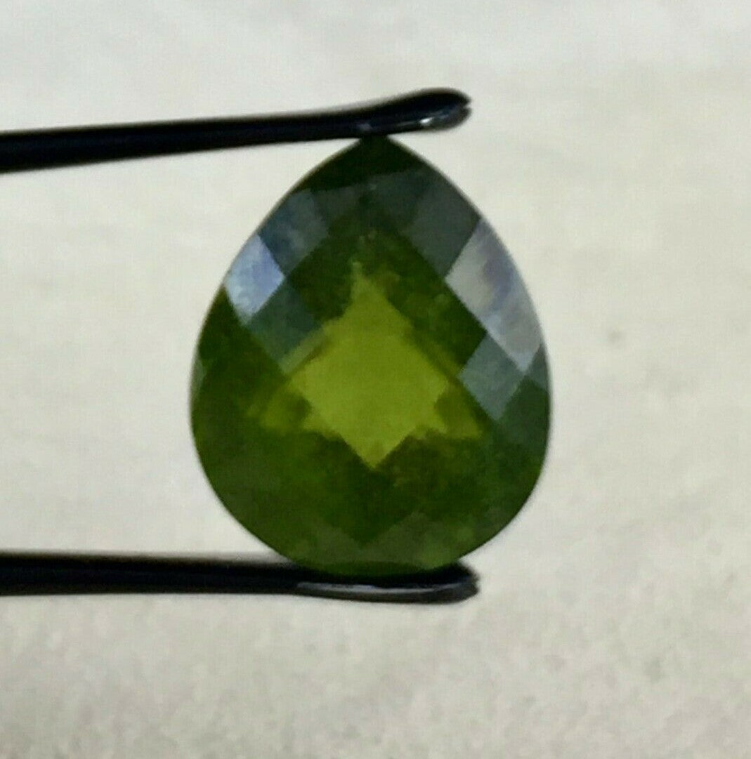 Natural Vesuvianite Idocrase 16.06 Ct Pear Cut Gemstone For Ring Pendant