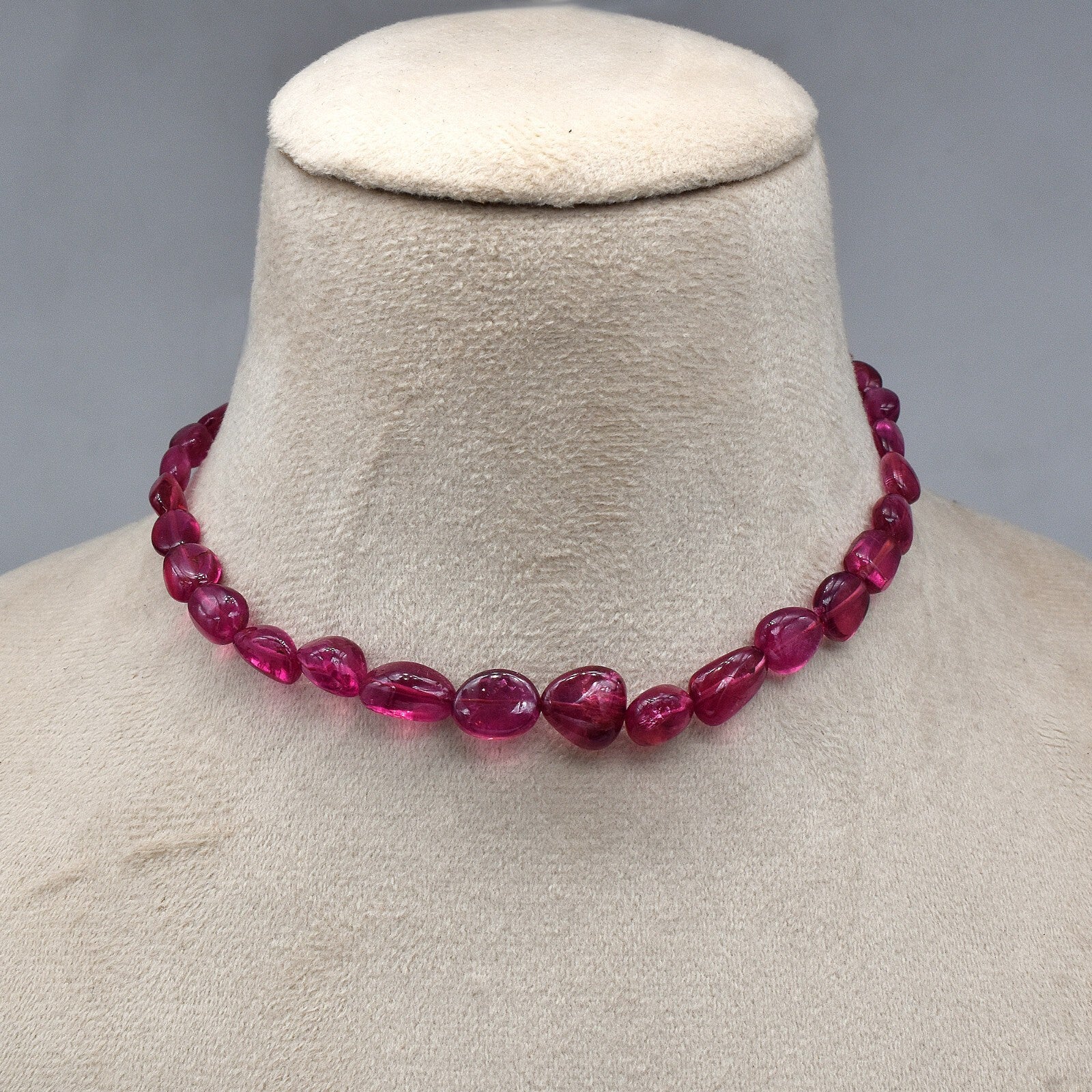 Certified Pink Tourmaline Rubellite 101 Ct Loose Drilled Beads 34 Pc Gemstone