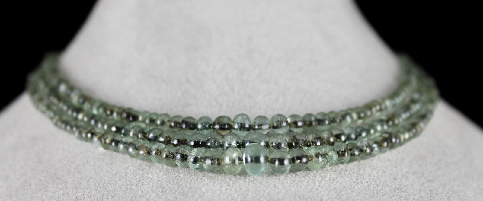 Antique Natural Emerald Beads 152 Ct Necklace Round Gemstone