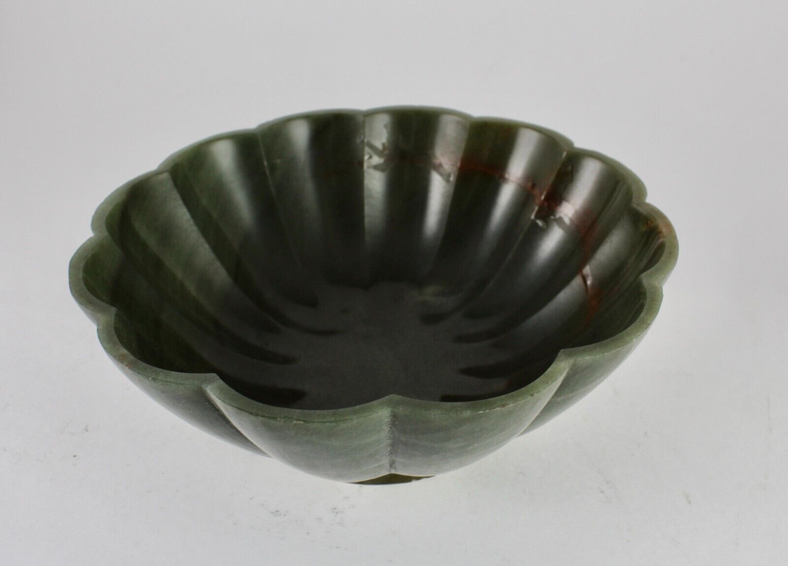 NATURAL GREEN AGATE CARVED ROUND 2320 CARATS BIG GEMSTONE BOWL FOR HOME DECOR