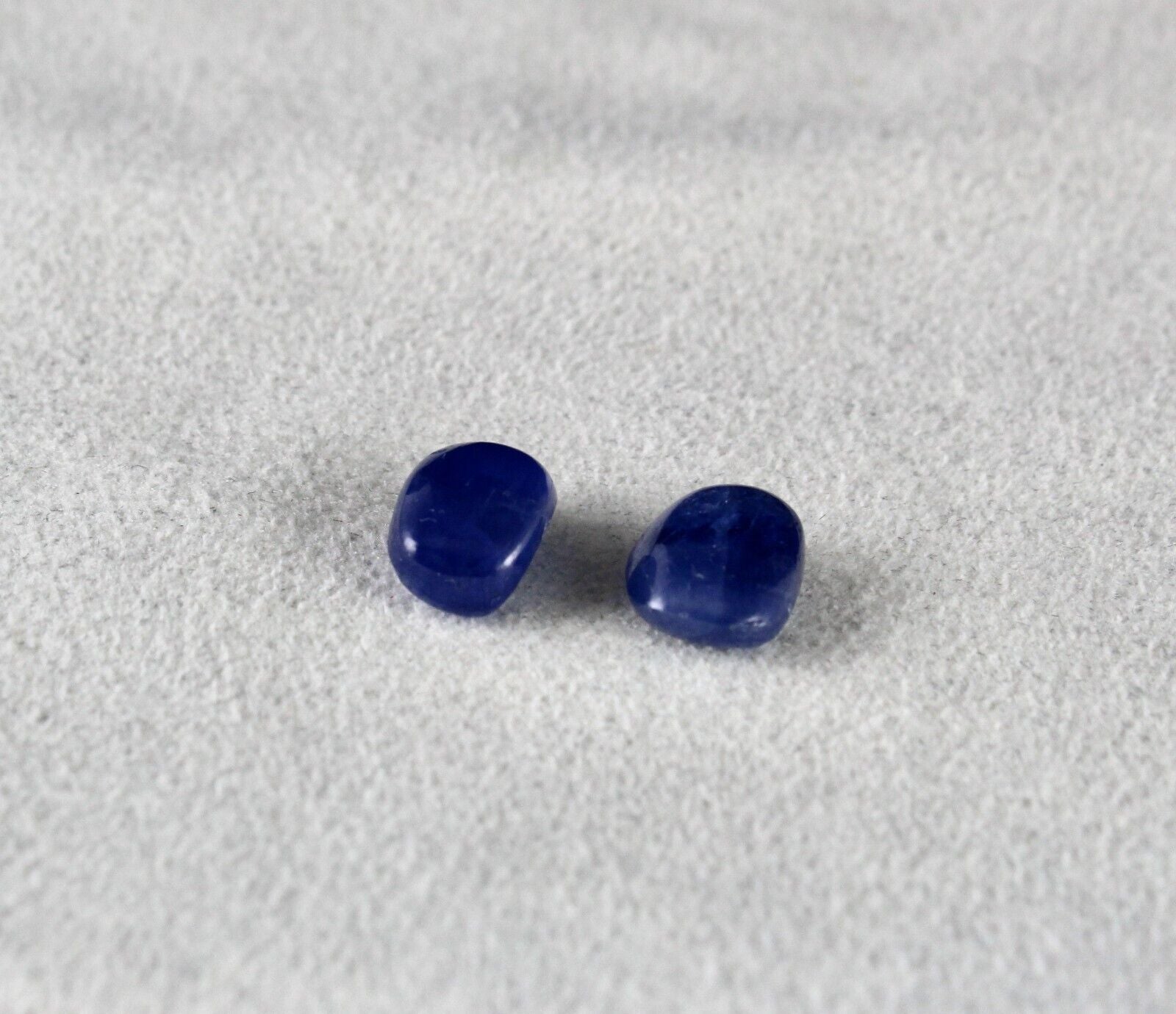 Natural Blue Sapphire Oval Pair 10.07 Carat Untreated Gemstone Earring Designing