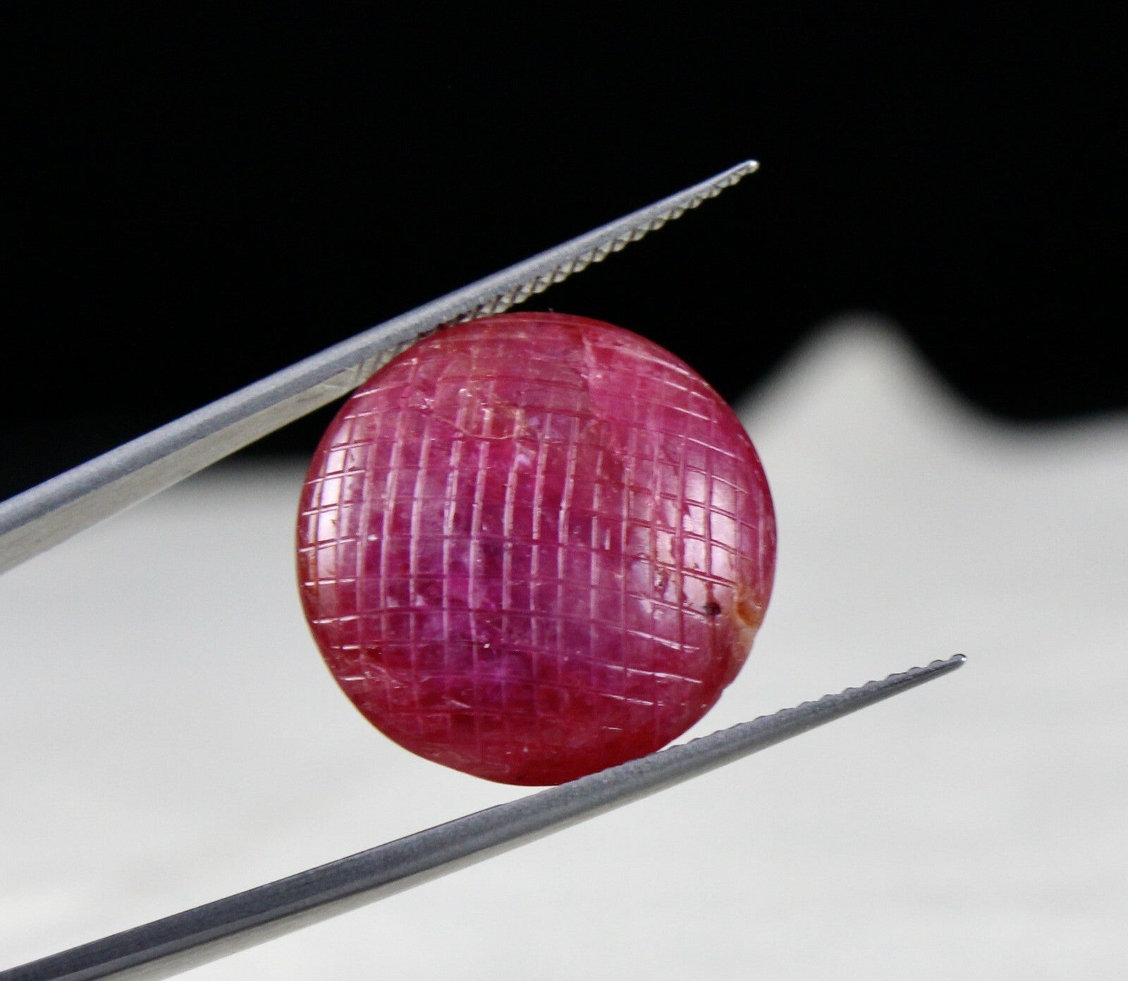 Certified Natural Untreated Ruby 23.78ct Carved Round Cabochon Ring Pendant