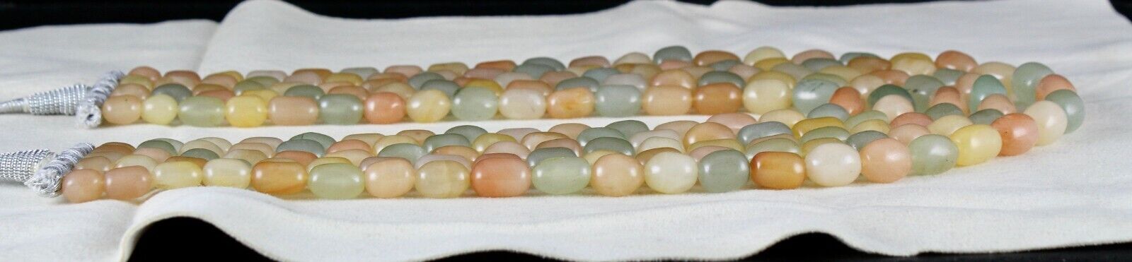 MULTI NATURAL SEMI PRECIOUS BEADS CABOCHON 5L 1115 CTS GEMSTONE FASHION NECKLACE