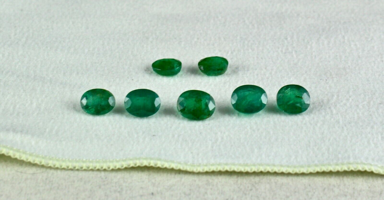 Earth mined Natural Zambia Emerald Oval Cut 7 Pc 16.03 Ct Gemstone Set Designing