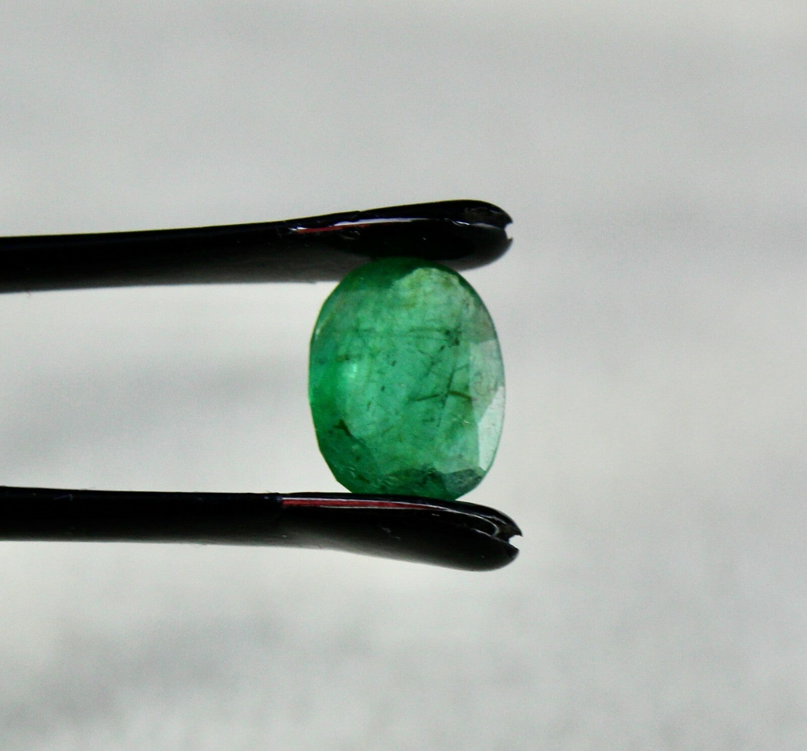 9x7mm Oval Emerald 1.22ct Zambian Untreated Gemstone Ring Pendant