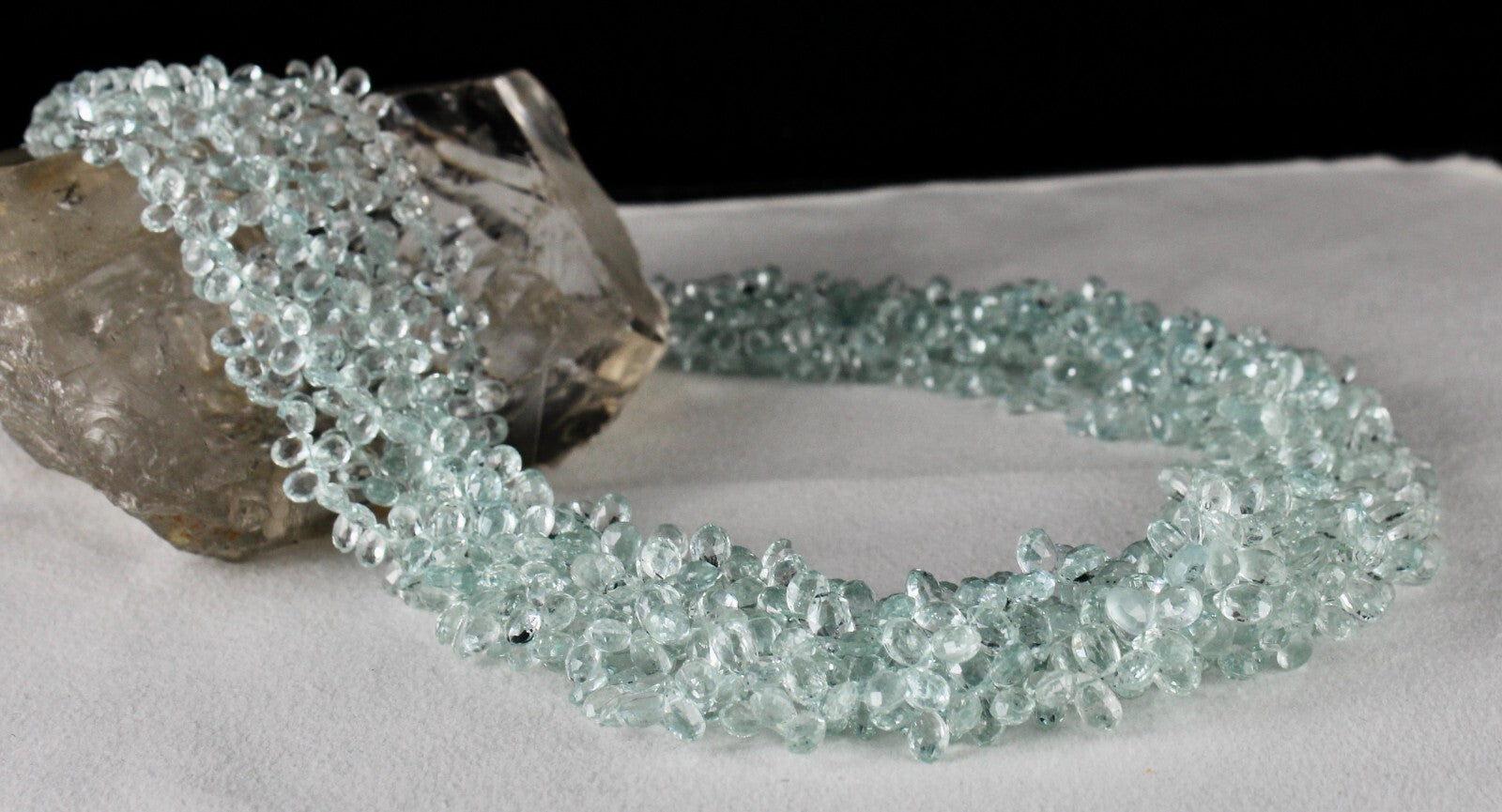 Certified Natural Aquamarine 688 Ct Sterling Silver Statement Necklace