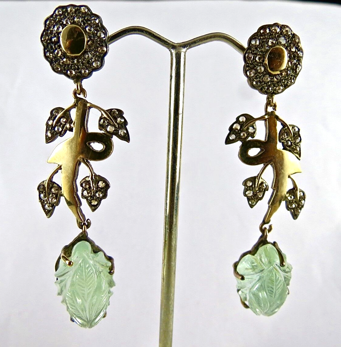 Certified Natural Blue Aquamarine 10ct Natural Diamond Sterling Silver Earrings