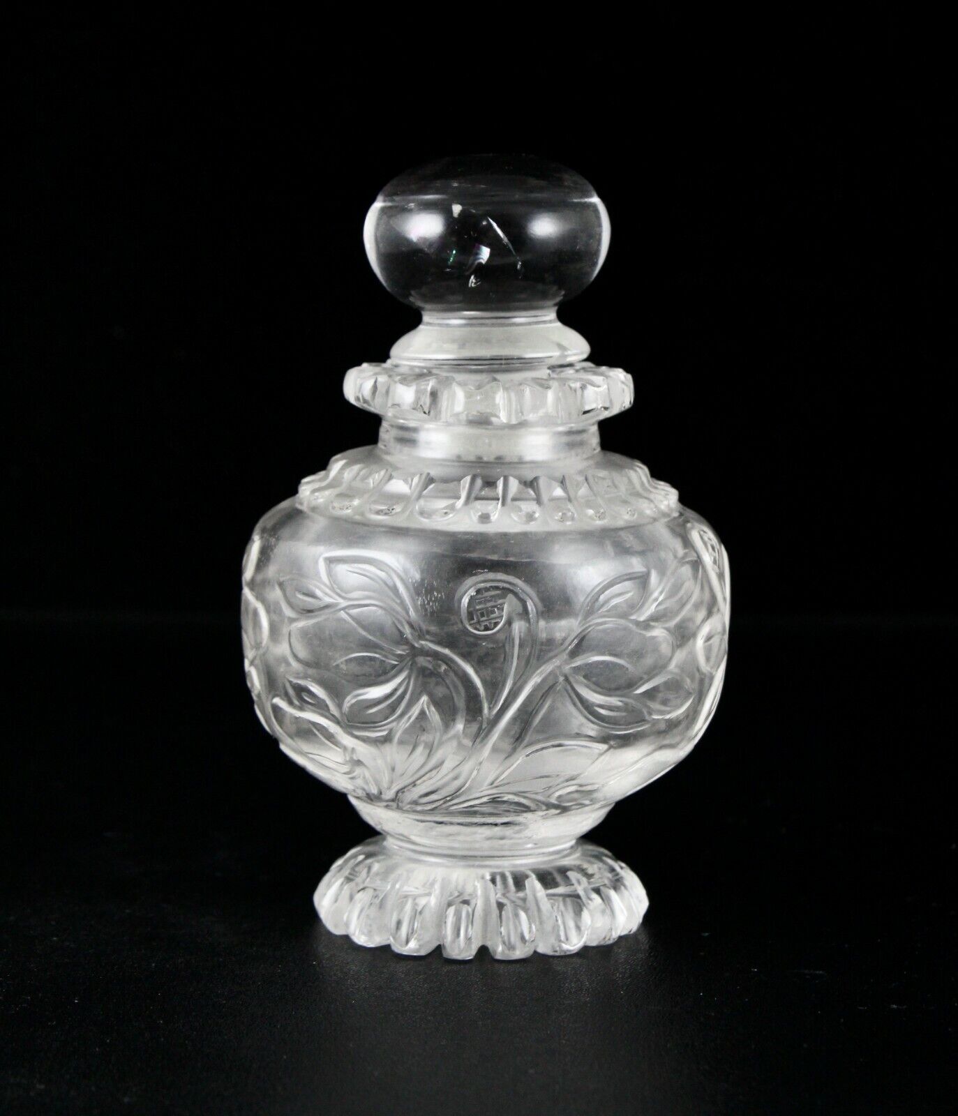 HANDCRAFTED NATURAL ROCK CRYSTAL QUARTZ 1265 CTS CARVED PERFUME BOTTLE FOR DECOR