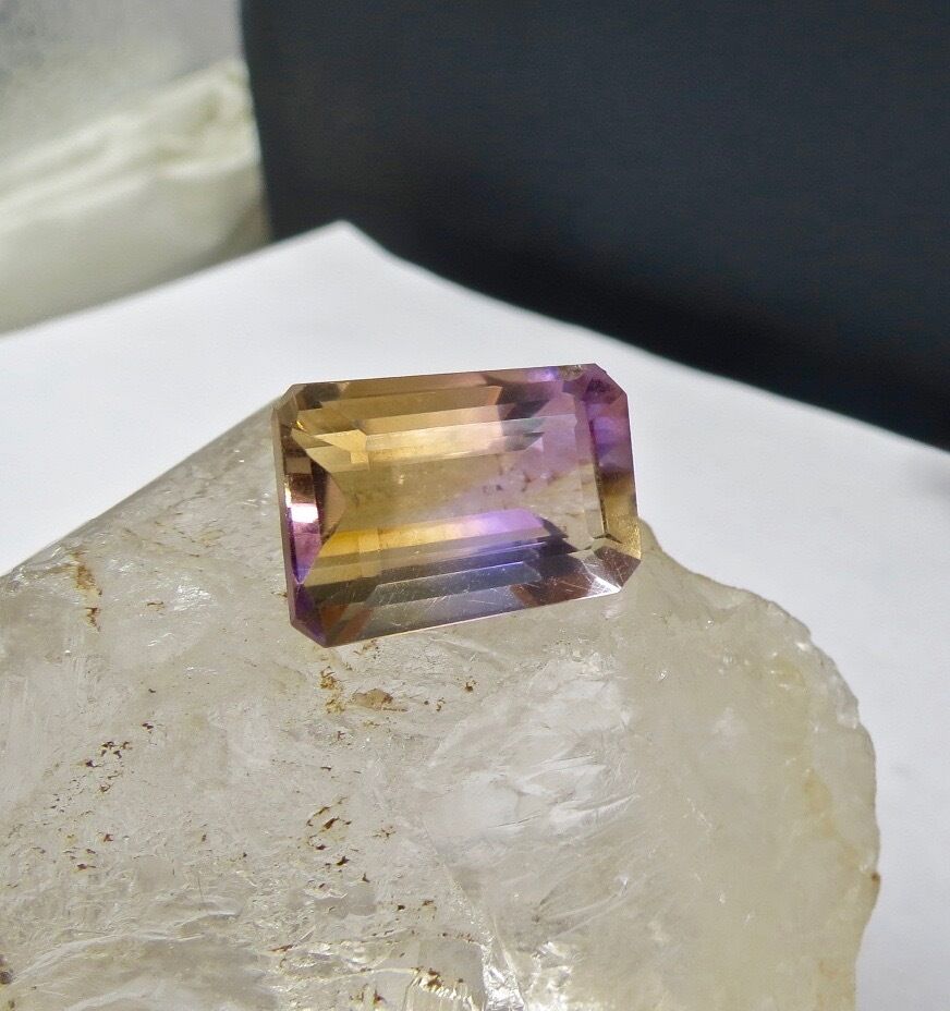 19X10 MM NATURAL AMETRINE CUT OCTAGON 18.91 CTS GEMSTONE FOR RING & PENDANT