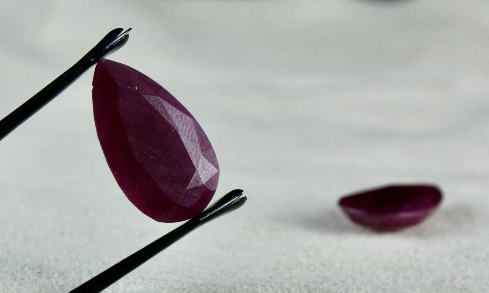 Certified Natural Untreated Ruby Pear 60.06 Ct Gemstone Earring Pair Design