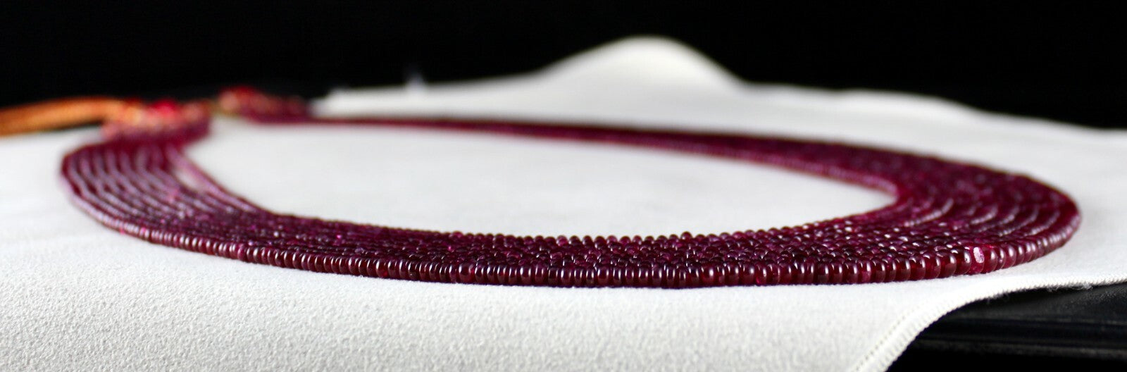 Certified Natural Ruby Beads 541ct Necklace 9 Line For Ladies