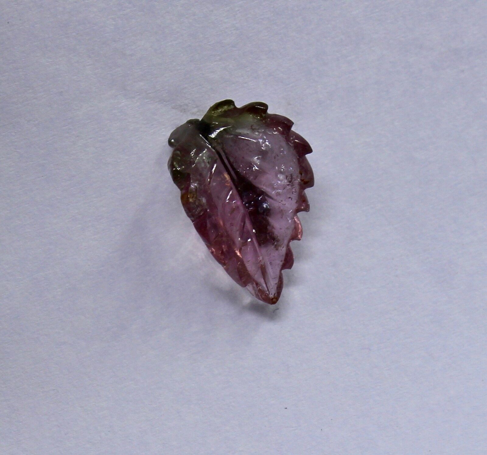 Natural Multi Tourmaline Carved Leaf 8.06 Ct Gemstone For Ring & Pendant