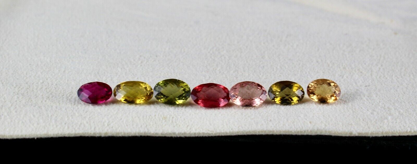 NATURAL MULTI TOURMALINE OVAL CUT 7 PCS 11.24 CTS GEMSTONE SET BRACELET DESIGN