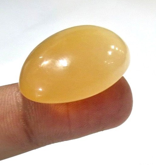 Natural Orange Moonstone 51 Ct Oval Cabochon Gemstone For Ring Pendant