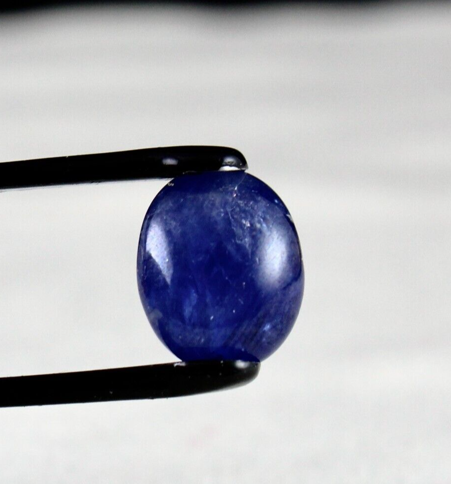 Natural Unheated Blue Sapphire Cabochon 7.40 Ct Gemstone Designing Ring Pendant