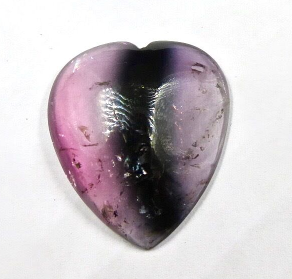 Certified Multi Tourmaline Heart Cabochon 28x25mm 25.35ct Loose Gemstone