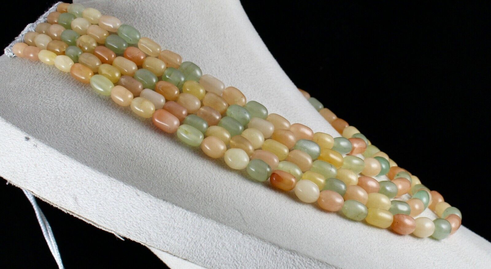 MULTI NATURAL SEMI PRECIOUS BEADS CABOCHON 5L 1115 CTS GEMSTONE FASHION NECKLACE