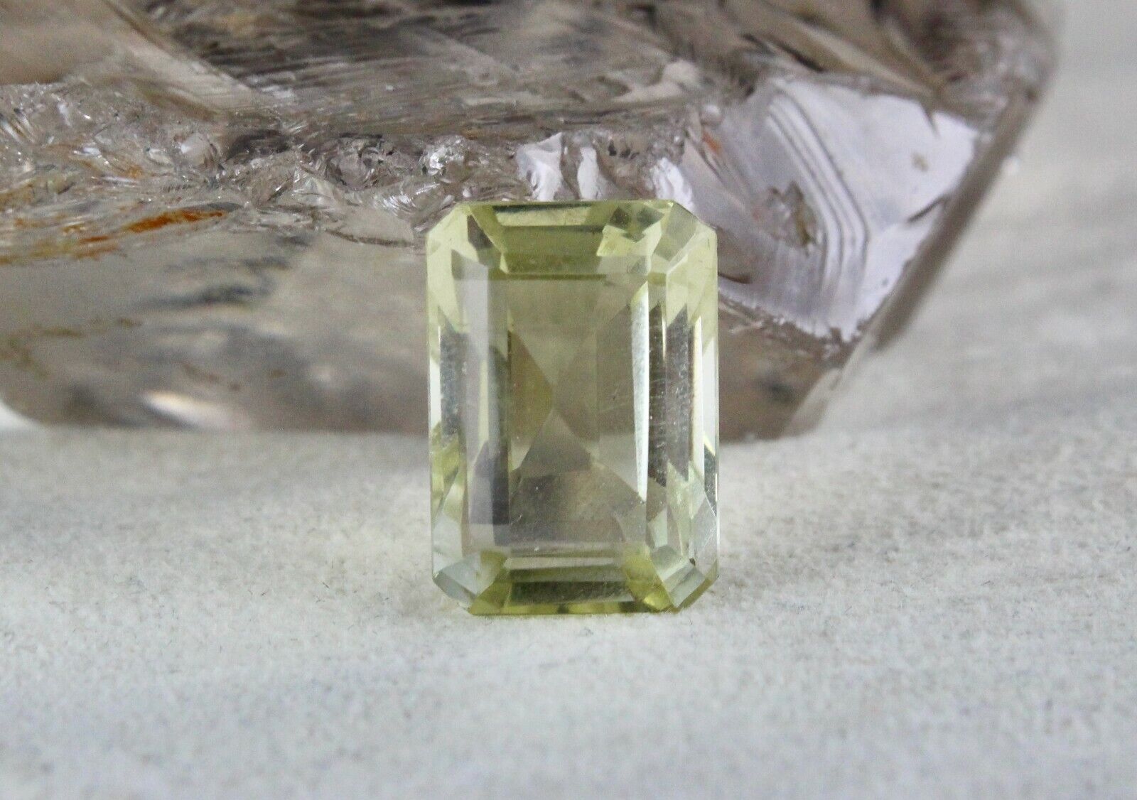 Natural Lemon Quartz Octagon Cut 19 x 13 mm 25.05 Cts Big Gemstone Pendant Ring