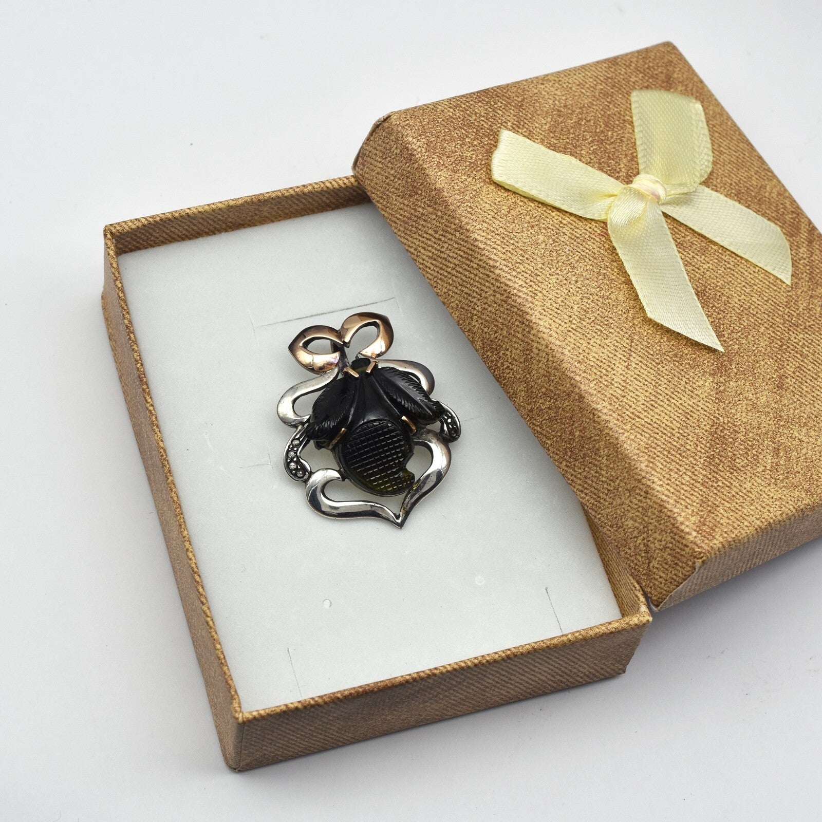 Green Natural Chrome Tourmaline Diamond 48.5ct Sterling Silver 18k Gold Pendant