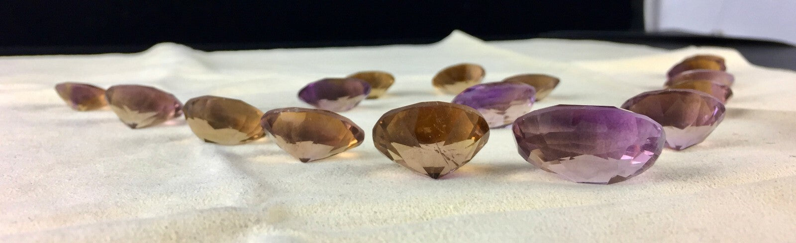 Certified Natural Ametrine Oval Cut Gemstone Set 16 Pcs 317 Ct Earrings Ring