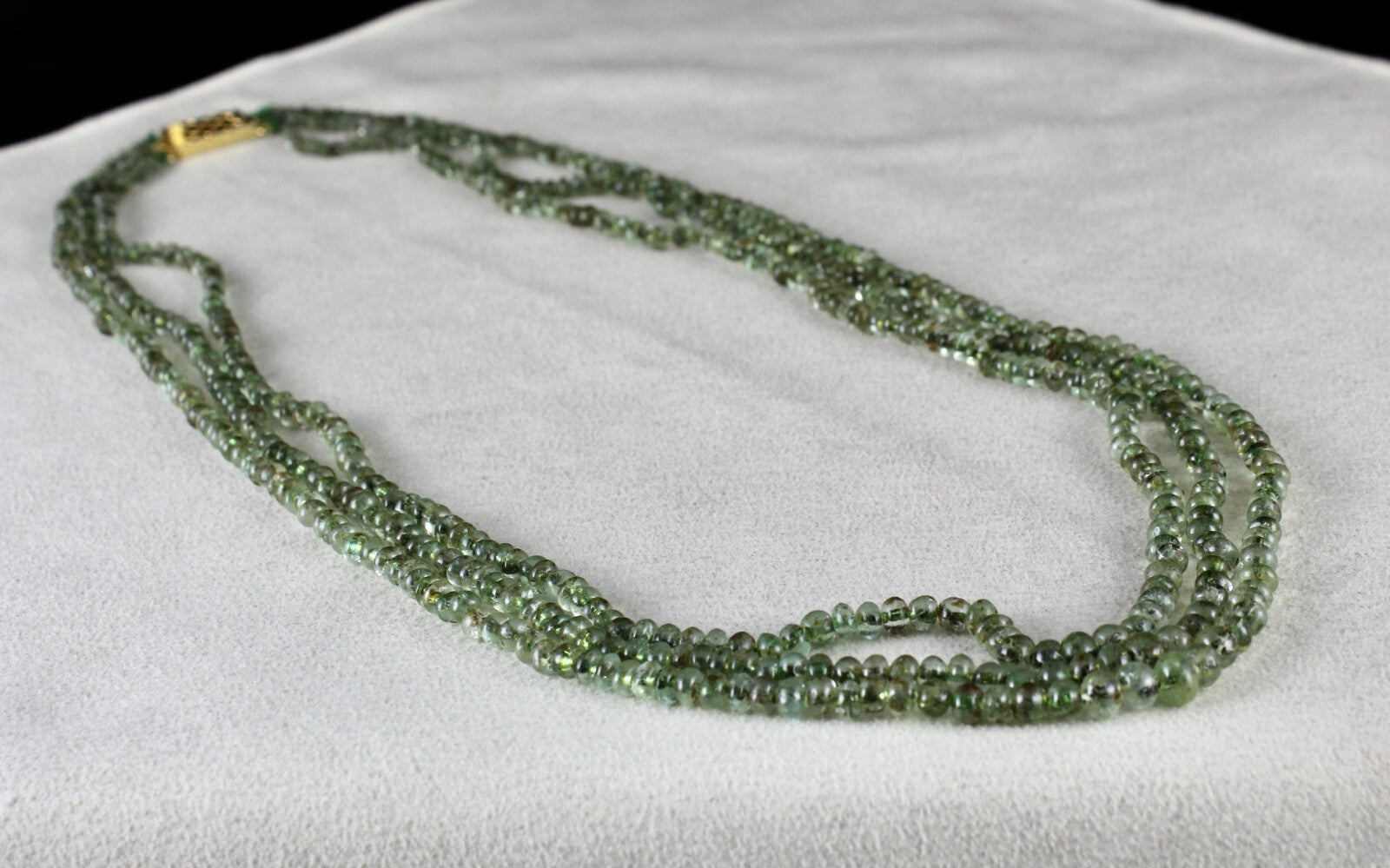Antique Natural Emerald Beads Necklace 181 Cts Round Gemstone