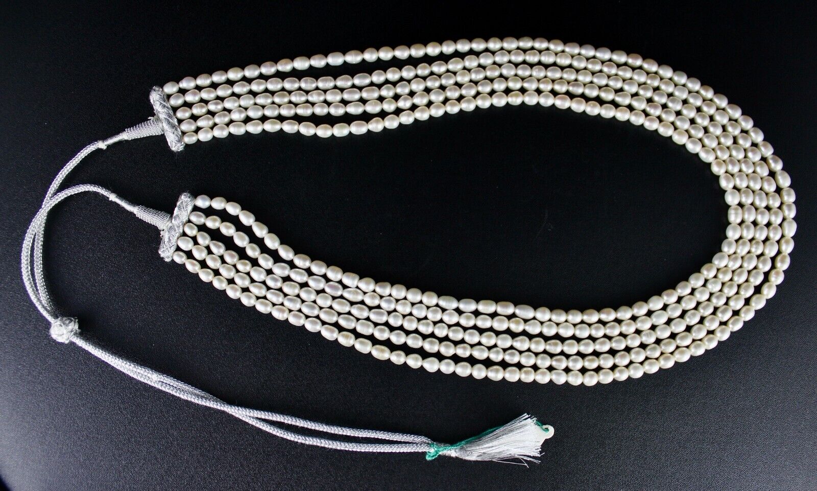 GENUINE FRESH WATER PEARL BEADS LONG 5 L 607 CARATS GEMSTONE FASHION NECKLACE