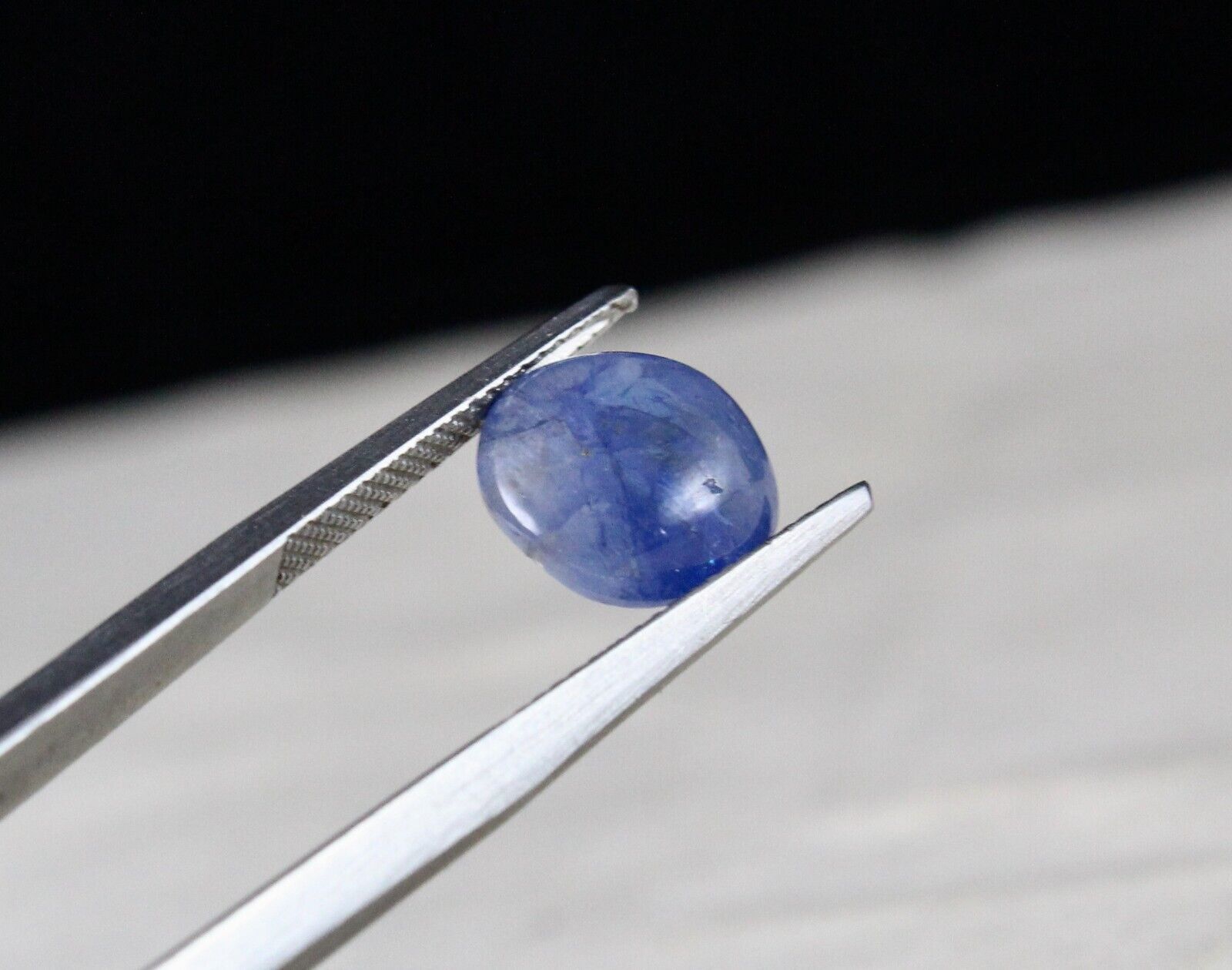 Certified Natural Blue Sapphire Round Cabochon 5.42 Carats Gemstone Ring Pendant