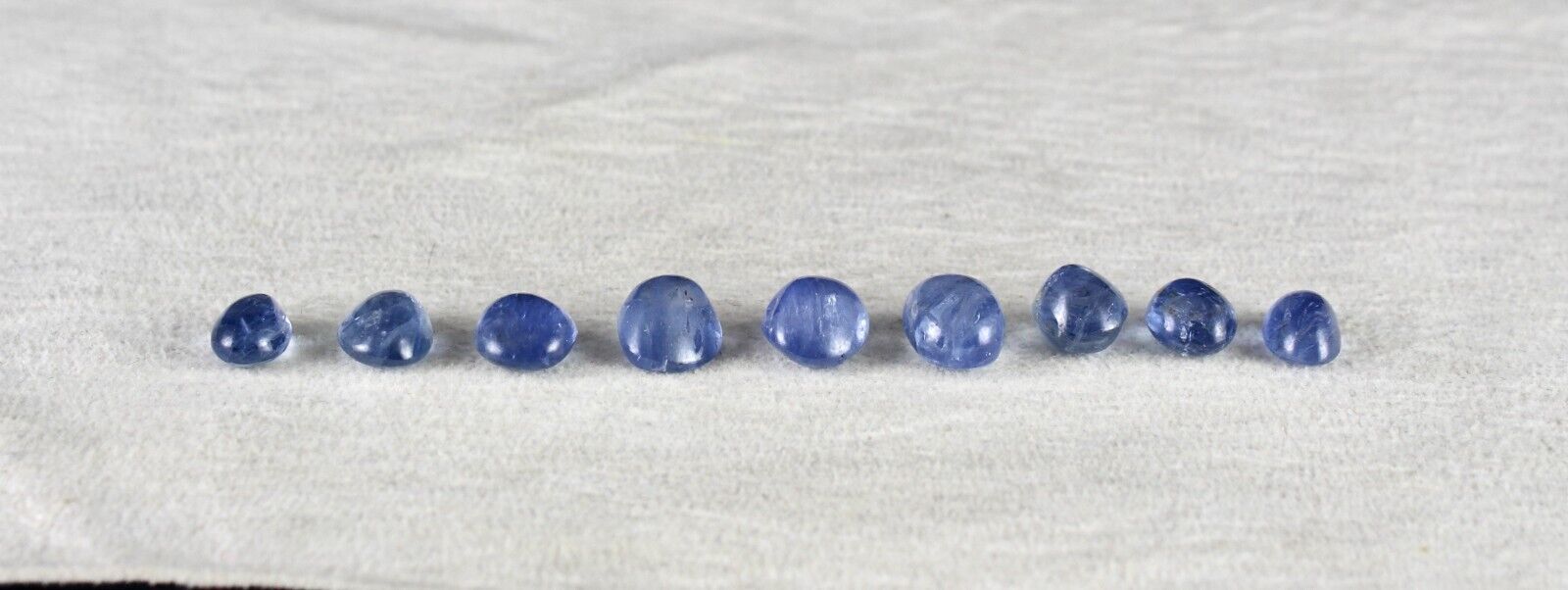 NATURAL BURMESE BLUE SAPPHIRE 9 PCS 31.69 CT OVAL LOOSE CABOCHON STONE BRACELET