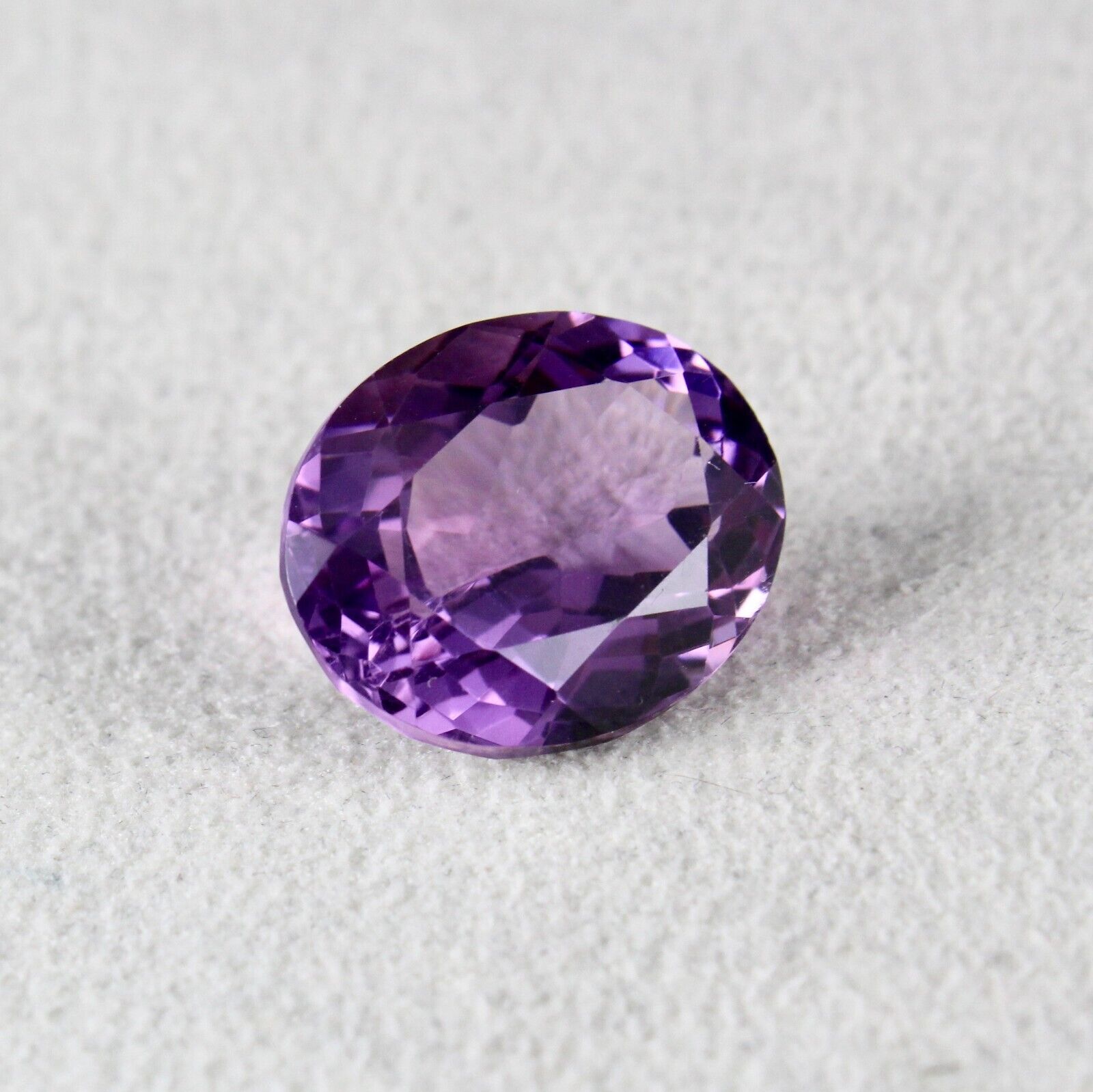 BIG 18X15 MM NATURAL AMETHYST OVAL FINE CUT 16.08 CTS GEMSTONE FOR PENDANT RING