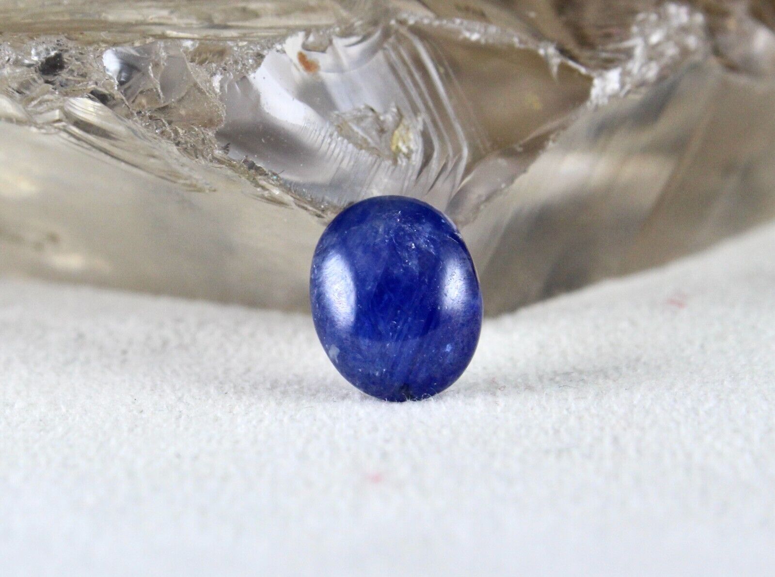 Natural Unheated Blue Sapphire Cabochon 7.40 Ct Gemstone Designing Ring Pendant